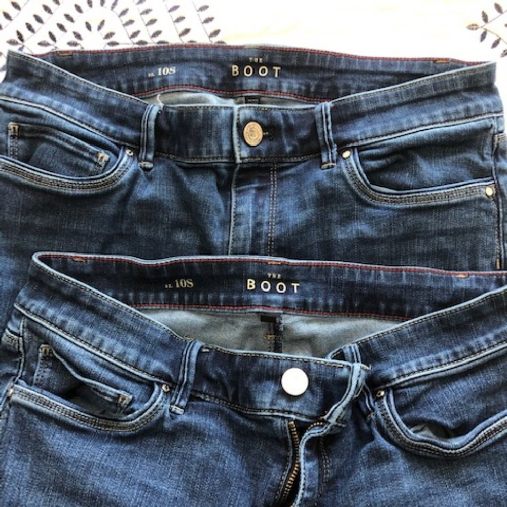 2- White House Black Market Bootcut Jeans